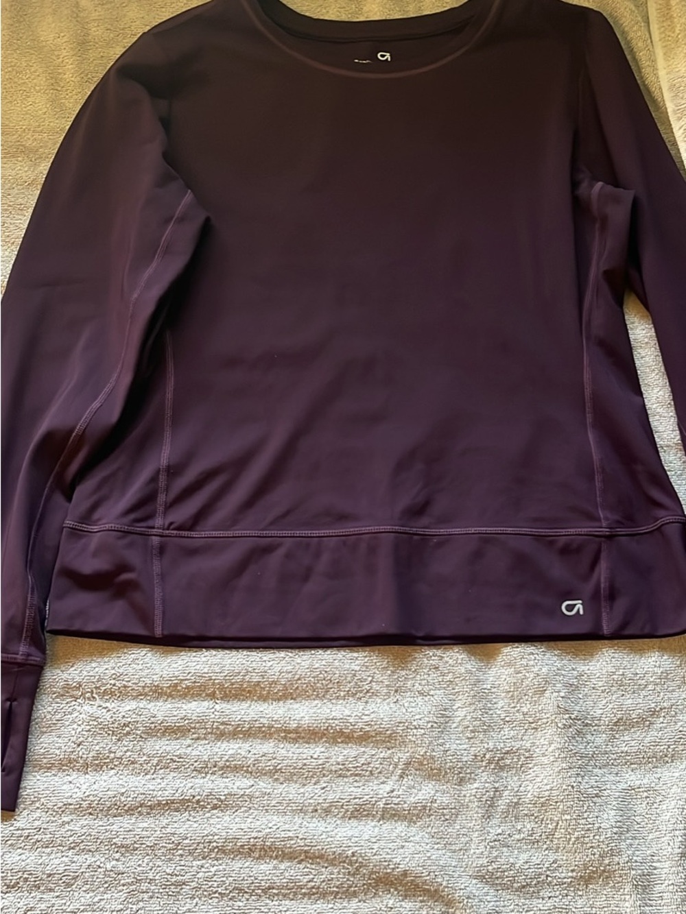 GAP Long Sleeve Tee in Deep Plum